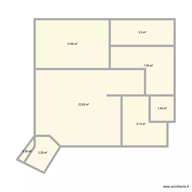 plan volontaires. Plan de 8 et 57 m² plan volontaires. Plan de 8 et 57 m²