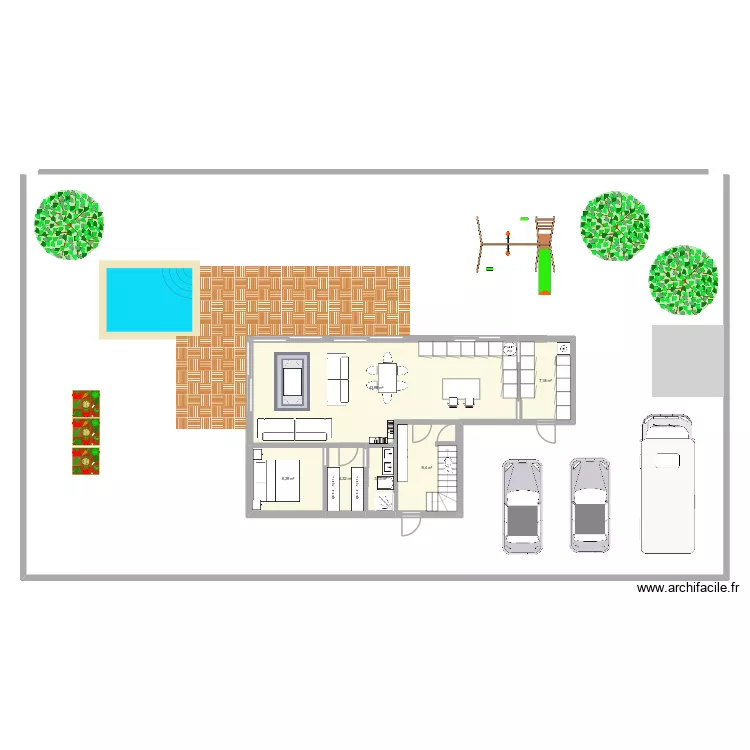 new V1 aulnoy monica. Plan de 11  et 136 m²