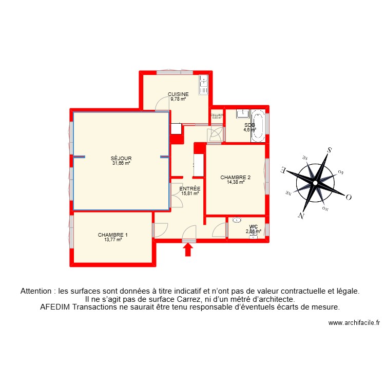 BI27952 -. Plan de 13 pièces et 120 m2