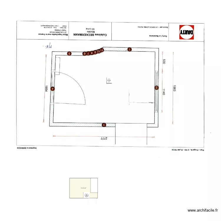 cuisine mf. Plan de cuisine mf. Plan de