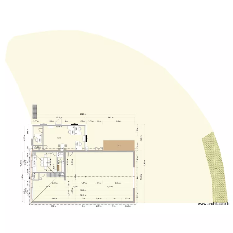 depot version atelier ferme. Plan de 8 Pièces et 194 m² depot version atelier ferme. Plan de 8 Pièces et 194 m²