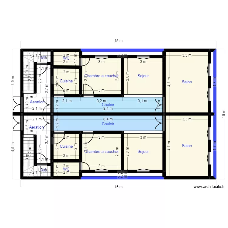 PLAN 15X10 Clint 47643318. Plan de 20  et 121 m²