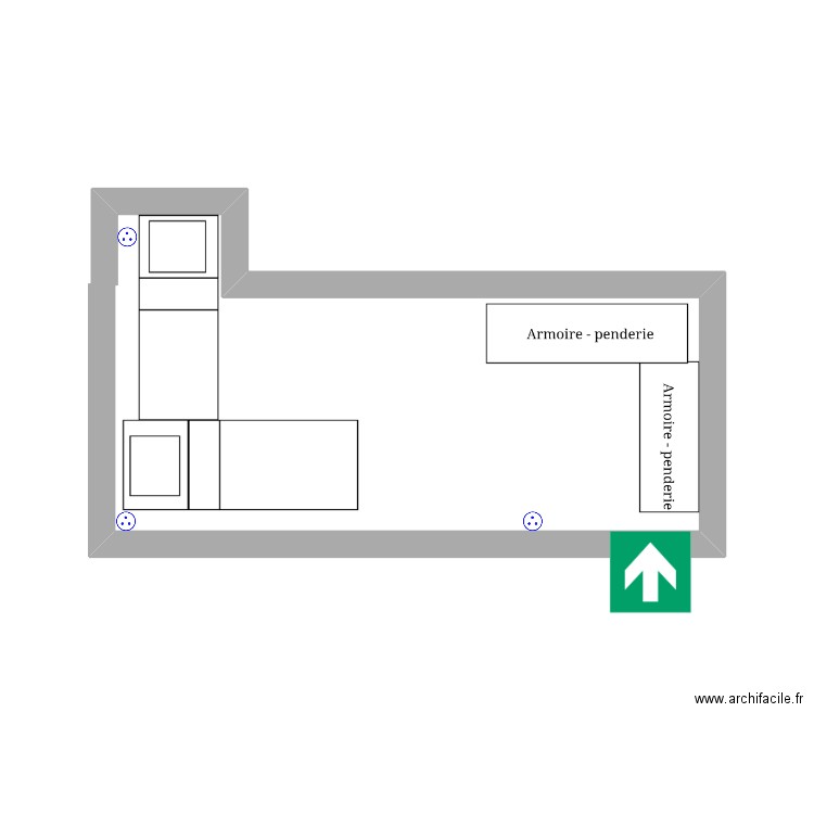 Chambre 2. Plan de 0 pièce et 0 m2