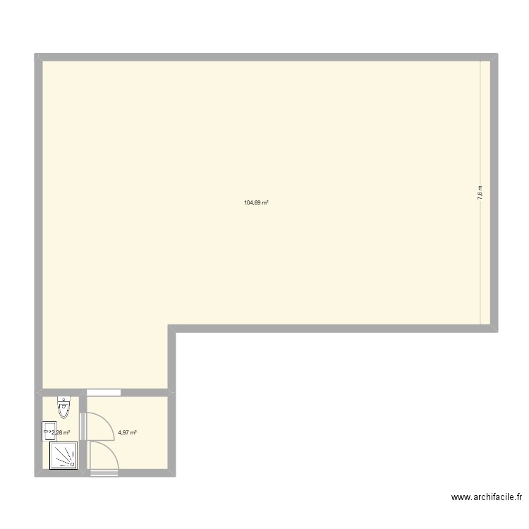 lizia1. Plan de 3 pièces et 112 m2