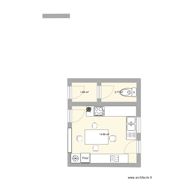 Cuisine. Plan de 0 pièce et 0 m2