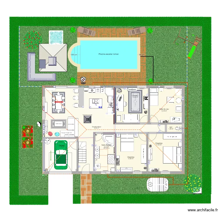 Maison Projet. Plan de Maison Projet. Plan de