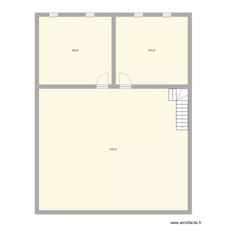 Aggrandissement. Plan de 