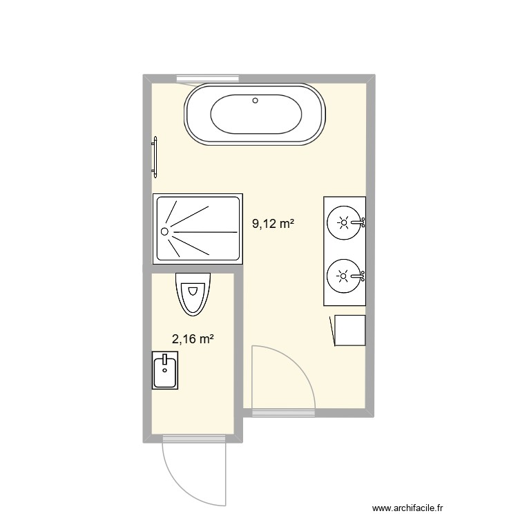 COLLOT SDB 1. Plan de 0 pièce et 0 m2