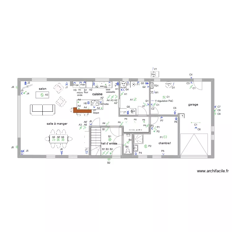 BEGONIAS  &eacute;lectricit&eacute; 1. Plan de 