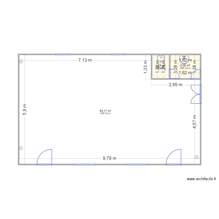 Salle Bouquehault échelle. Plan de 0 pièce et 0 m2