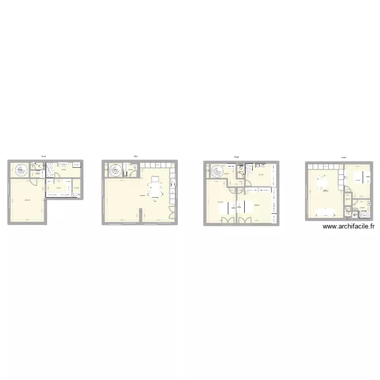le du goupy. Plan de 26 et 196 m² le du goupy. Plan de 26 et 196 m²