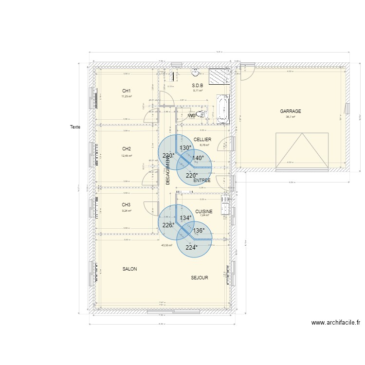 tour du crieu 9. Plan de 10 pièces et 139 m2