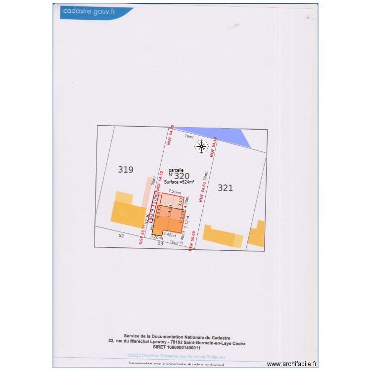 Pan de masse 3D                    chalet 53. Plan de 4 pièces et 85 m2