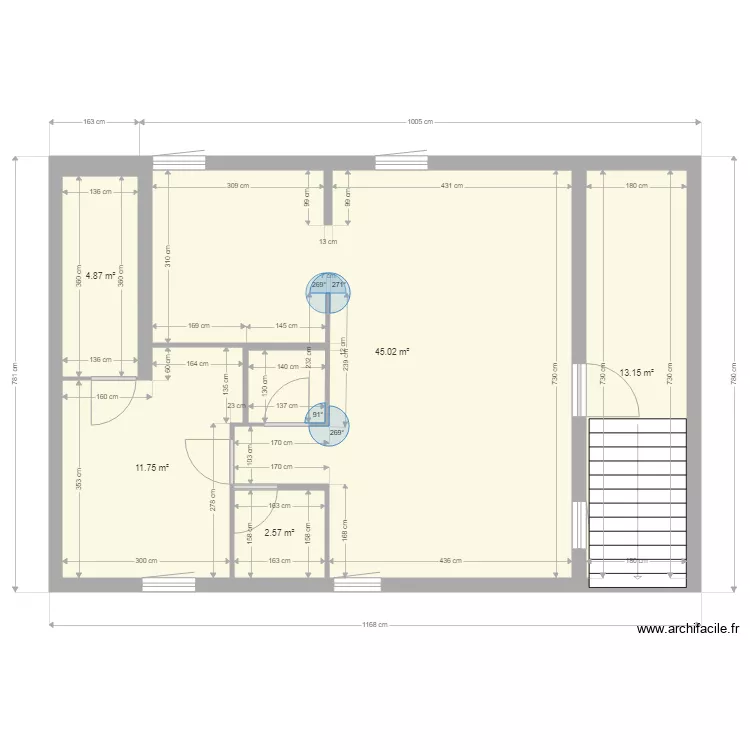 PLAN  ACTUEL etage. Plan de 