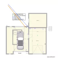 Extension cot&eacute; maison plan c
