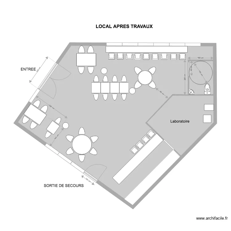 LOCAL CHANTELOUP 3BIS. Plan de 