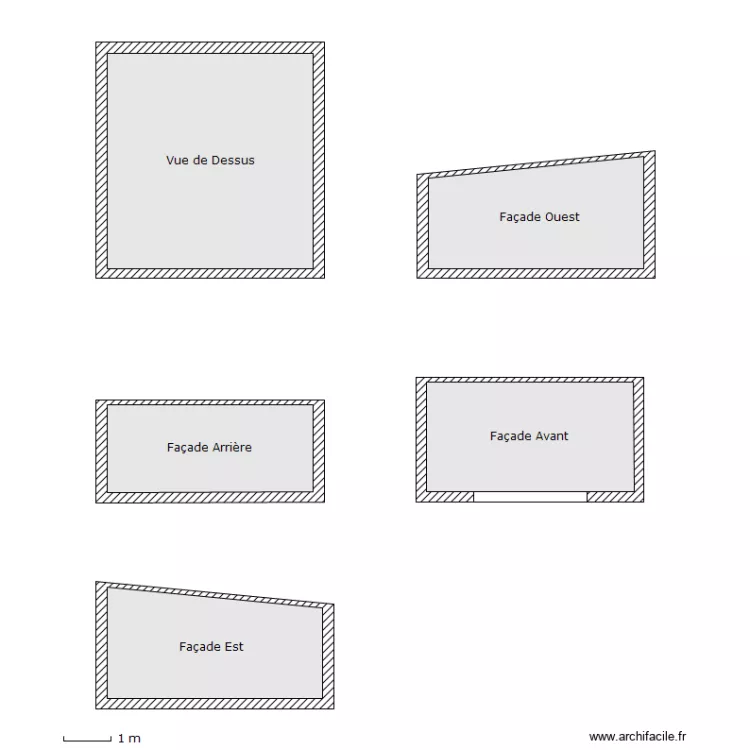 Abri de Jardin. Plan de 