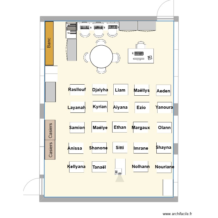 Classe P1 V2. Plan de 0 pièce et 0 m2