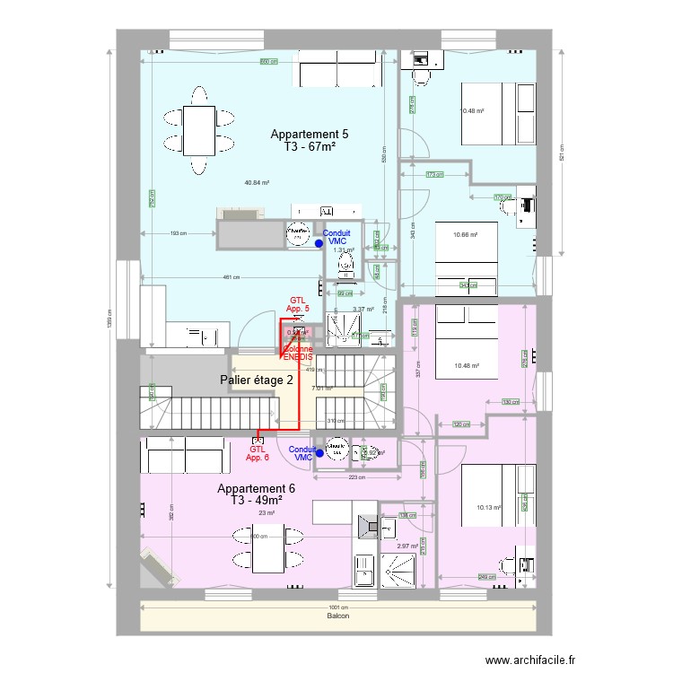 Pasteur Etage 2 a. Plan de 0 pièce et 0 m2