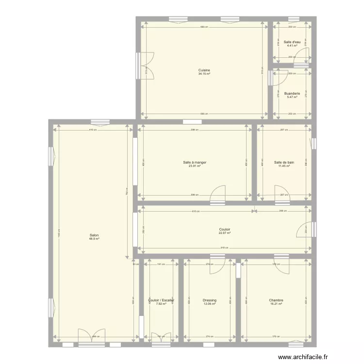 RDC moutardon. Plan de RDC moutardon. Plan de