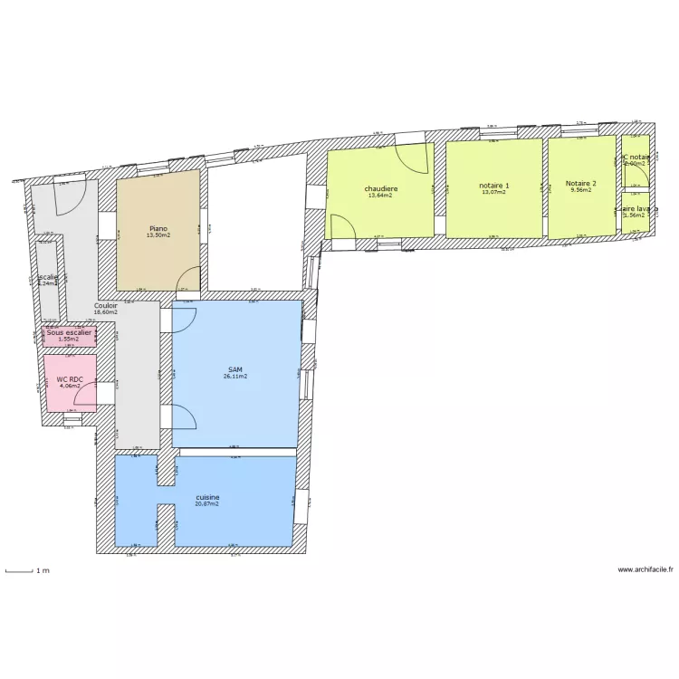 Rochefort RDC. Plan de 