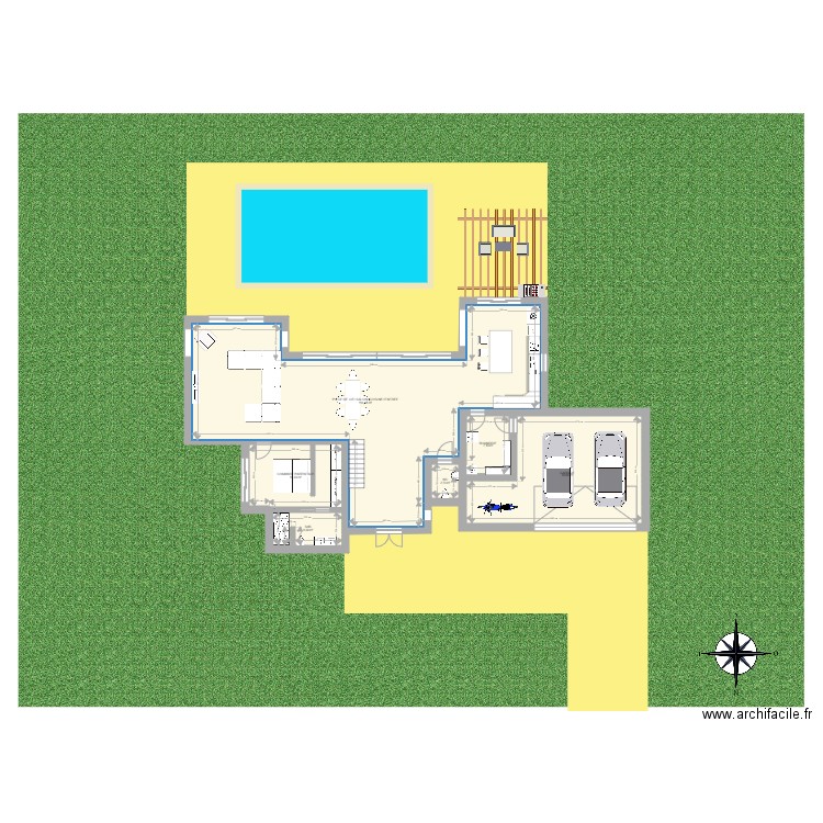 MAISON FINALE. Plan de 6 pièces et 193 m2