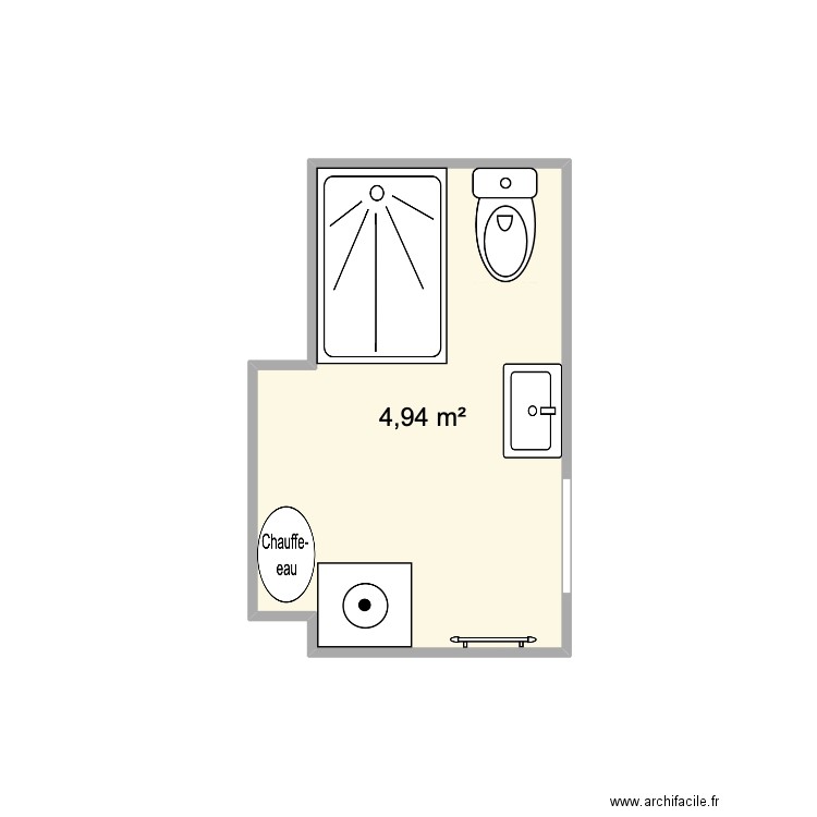 fdl sdb. Plan de 0 pièce et 0 m2