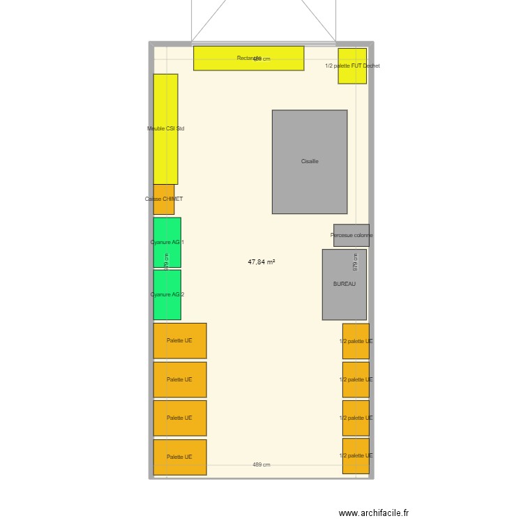 ZONE G new 2023. Plan de 1 pièce et 48 m2