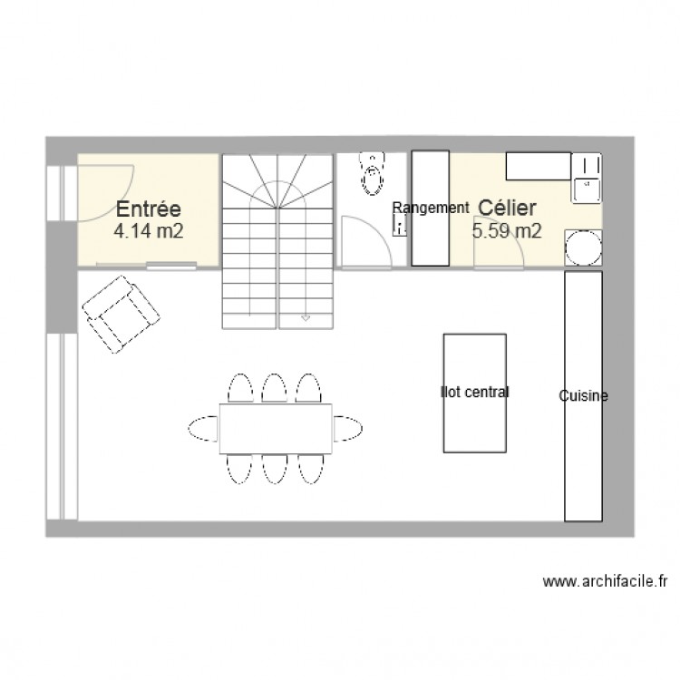 Rez de Jardin LN v2. Plan de 0 pièce et 0 m2