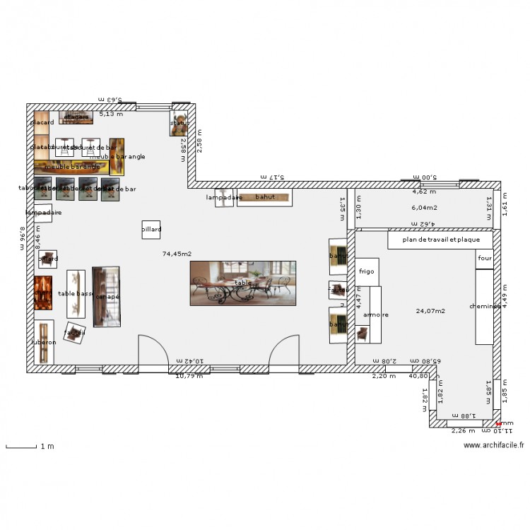 plan salle a manger et cuisine. Plan de 0 pièce et 0 m2