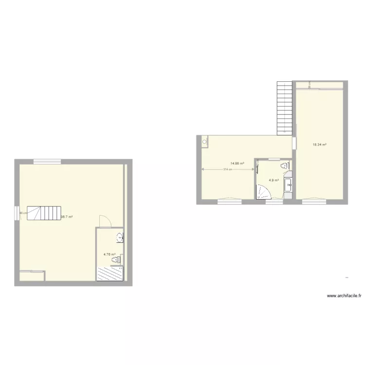 1er &eacute;tage 311216. Plan de 