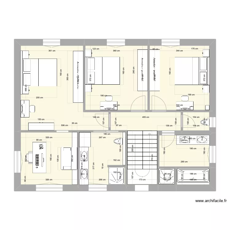 Plan final 160 m2. Plan de 