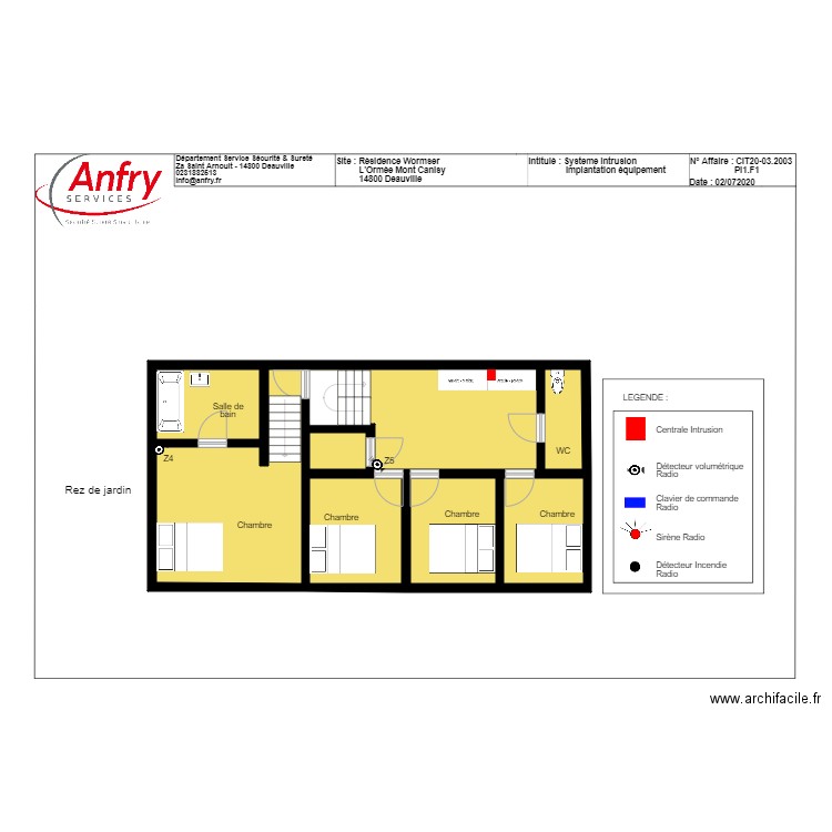 WORMSER PLAN rez de jardin2. Plan de 0 pièce et 0 m2