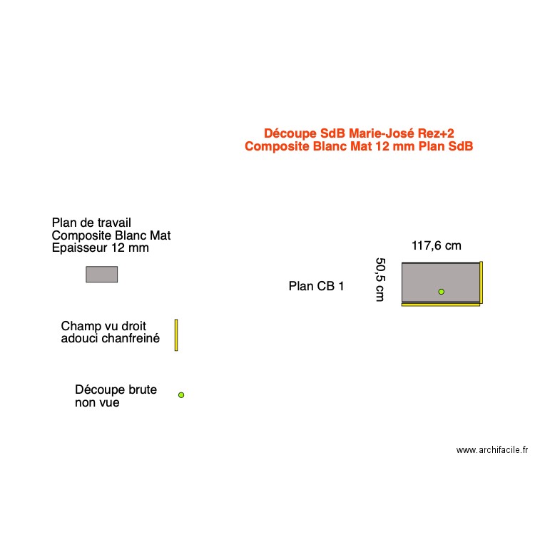 Tablette SdB Marie José Rez2. Plan de 0 pièce et 0 m2