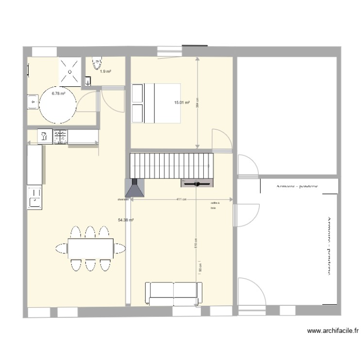 existant rez modif dimanche mat. Plan de 0 pièce et 0 m2