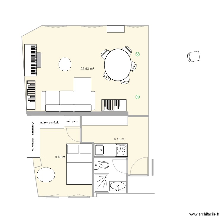 Meubles salon. Plan de 0 pièce et 0 m2