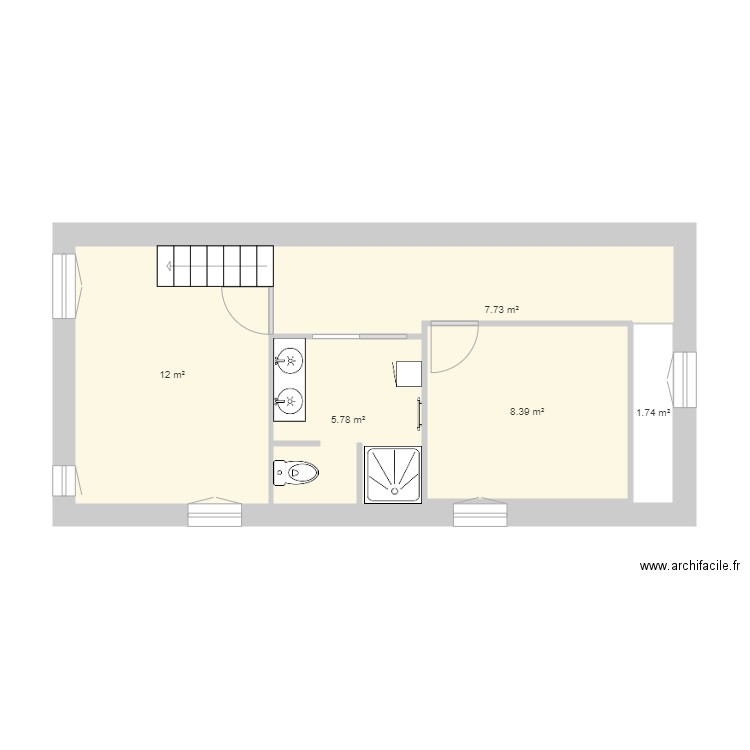 étage 1 Le Teil V1. Plan de 0 pièce et 0 m2