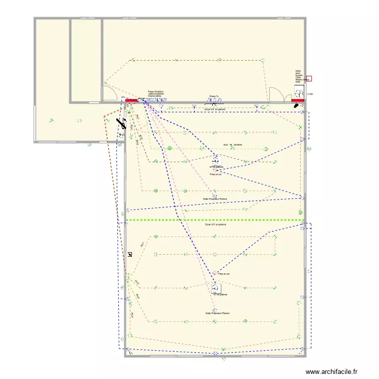 salle de conf &eacute;lec 1 du 08 04 20. Plan de 