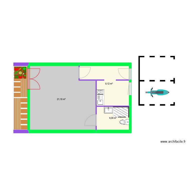 logement fontu. Plan de 0 pièce et 0 m2