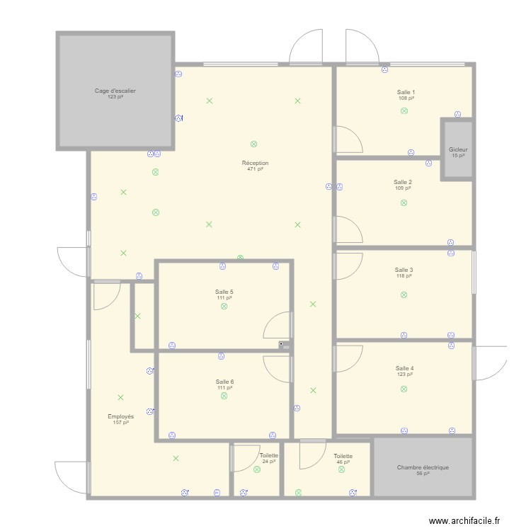 Clinique CK plan électrique. Plan de 0 pièce et 0 m2