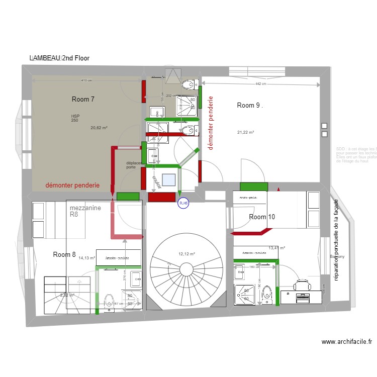 LAMBEAU 116. Plan de 0 pièce et 0 m2