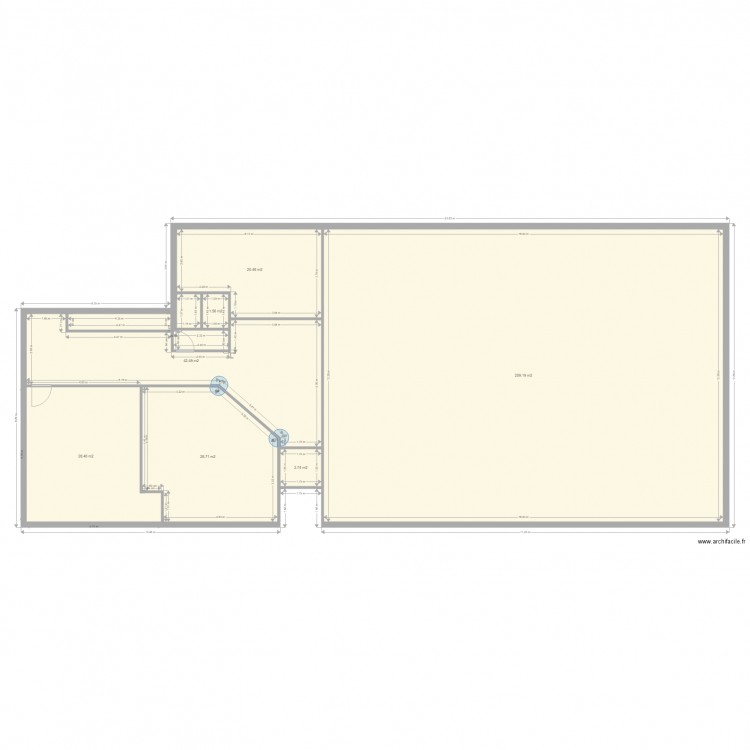 plan dcr. Plan de 7 pièces et 334 m2