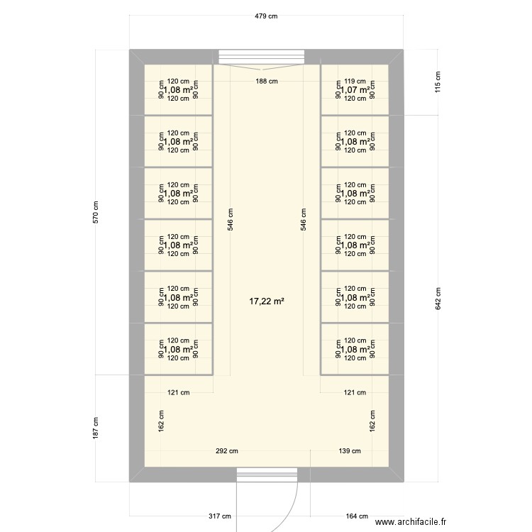 sanitaire . Plan de 0 pièce et 0 m2