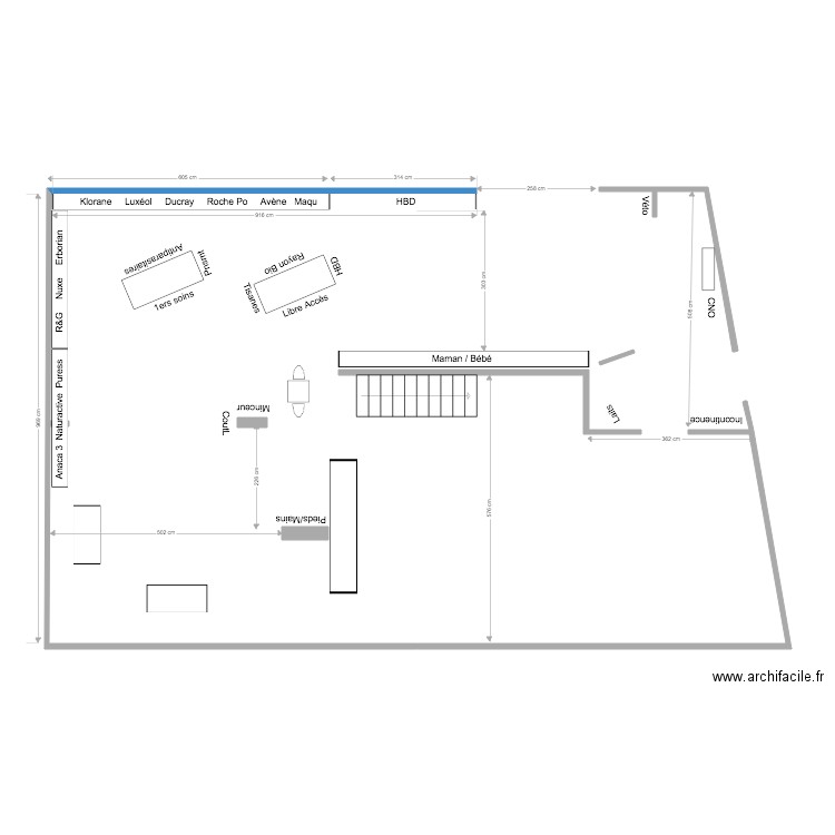 Pharmacie Claudin. Plan de 0 pièce et 0 m2