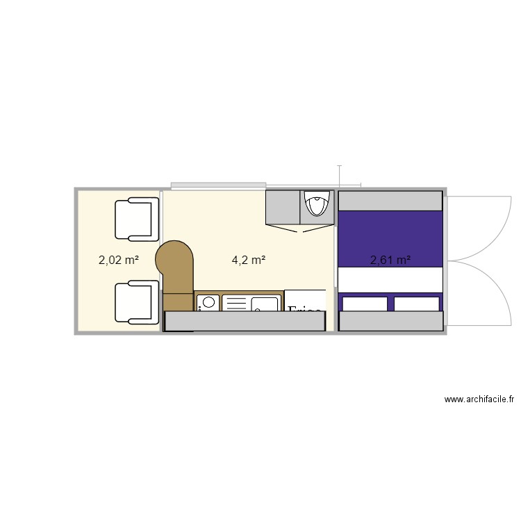 vanlife. Plan de 0 pièce et 0 m2