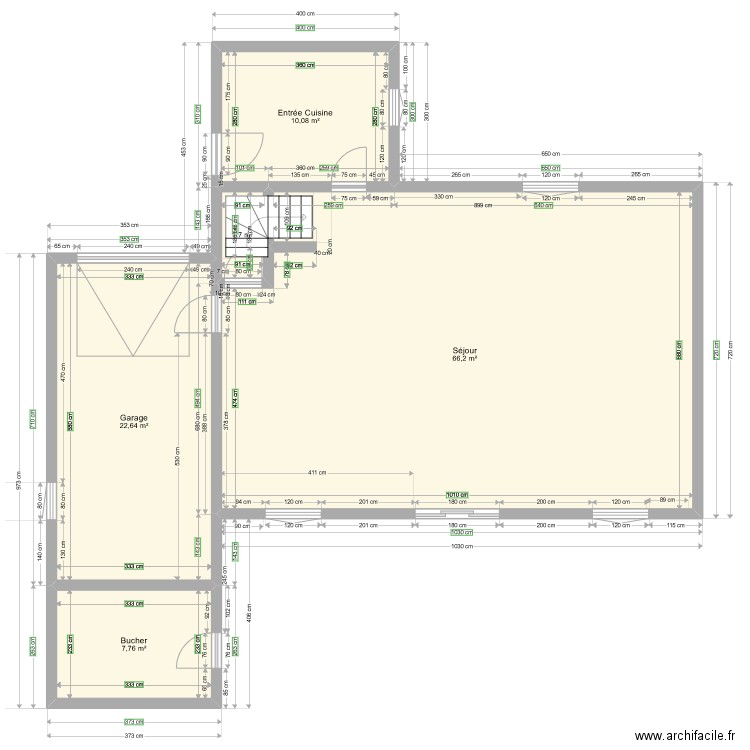 Petit Cosquet 2. Plan de 5 pièces et 108 m2