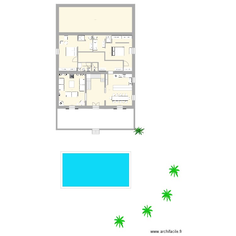 Maison Vallabregues projet RDC dingue. Plan de 0 pièce et 0 m2