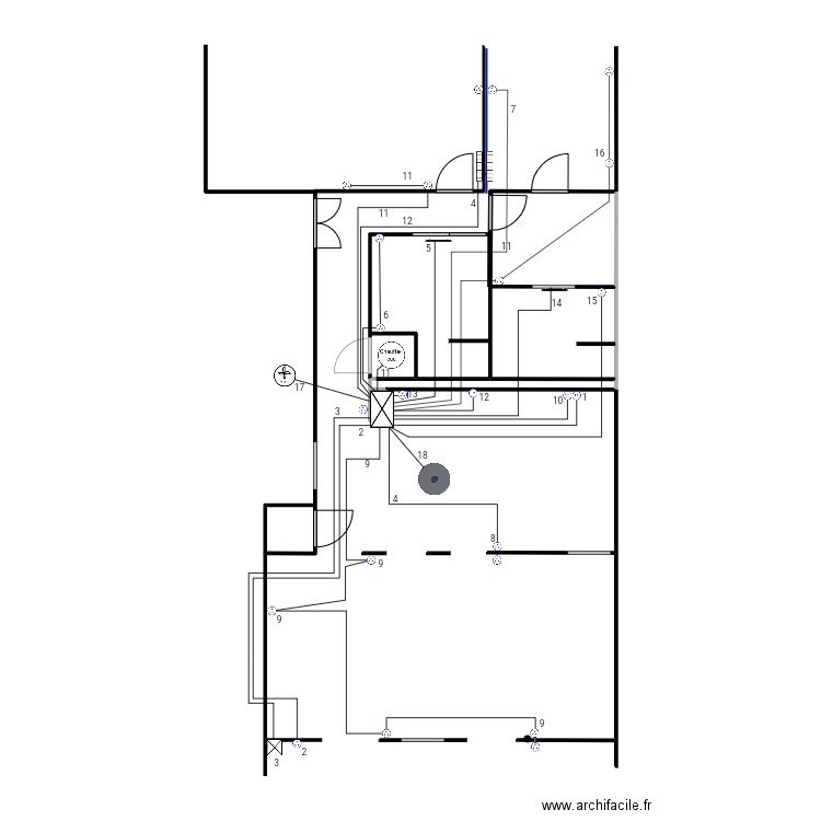 Plan prises définitif . Plan de 7 pièces et 21 m2