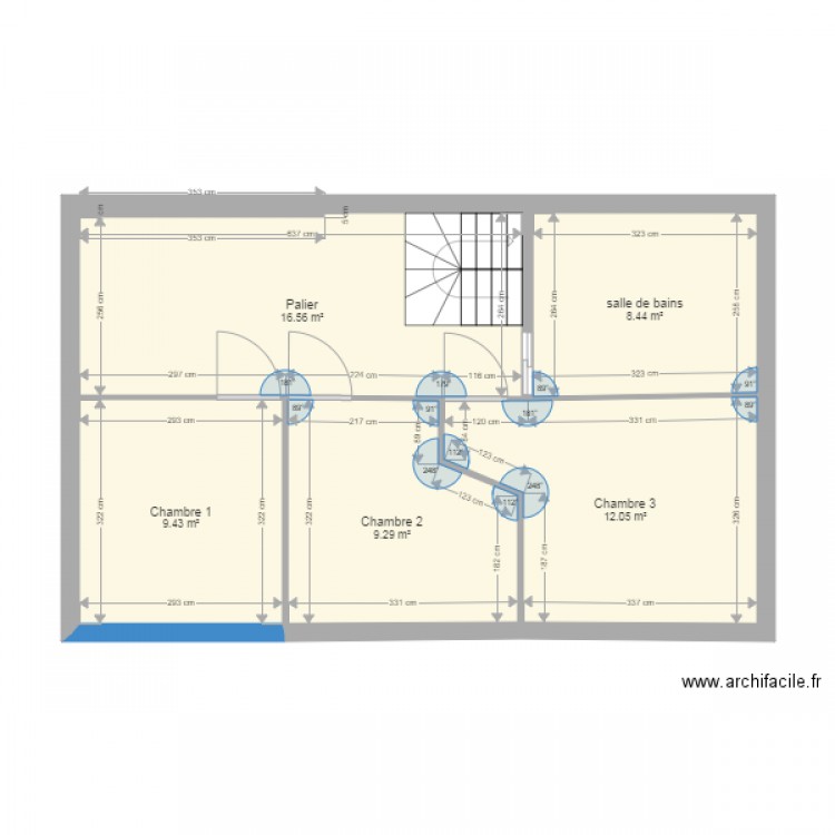 plan étage déclaration H1. Plan de 0 pièce et 0 m2