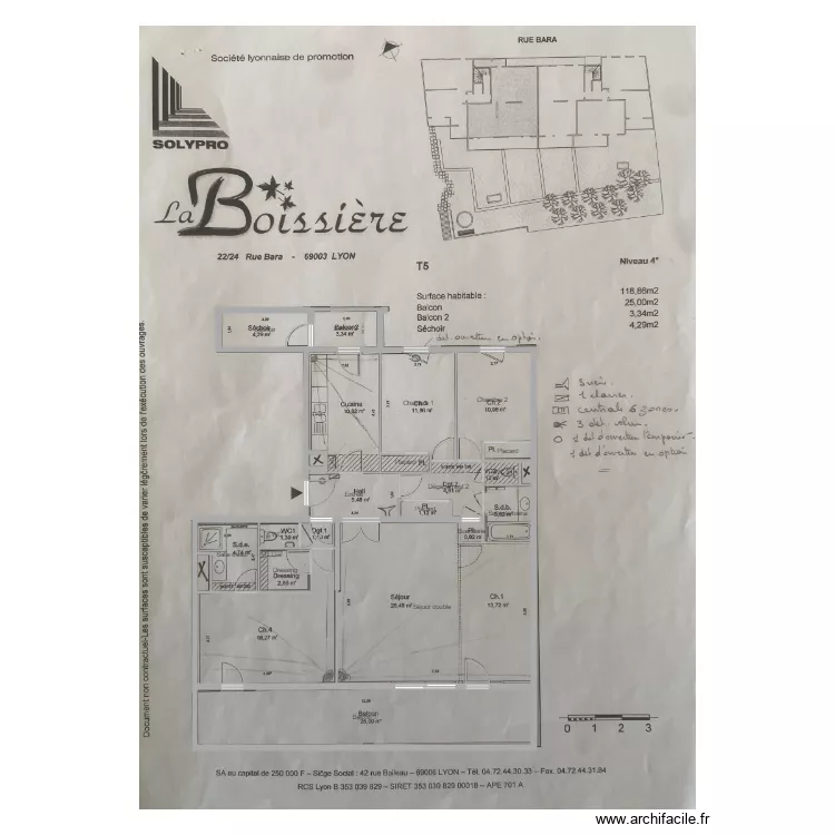 ALBA avec PLAN. Plan de 